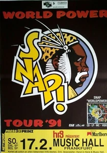 SNAP 1991 FRANKFURT - orig. Concert Poster - Konzert Plakat - DIN A1 - Picture 1 of 1