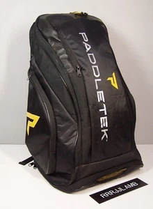 Paddletek TOUR BAG Pickleball Backpack in Black & Yellow EXCELLENT CONDITION! - Picture 1 of 7