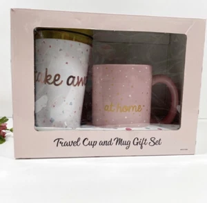 NIB Travel Cup & Ceramic Mug Gift 2pcs Set - Picture 1 of 8