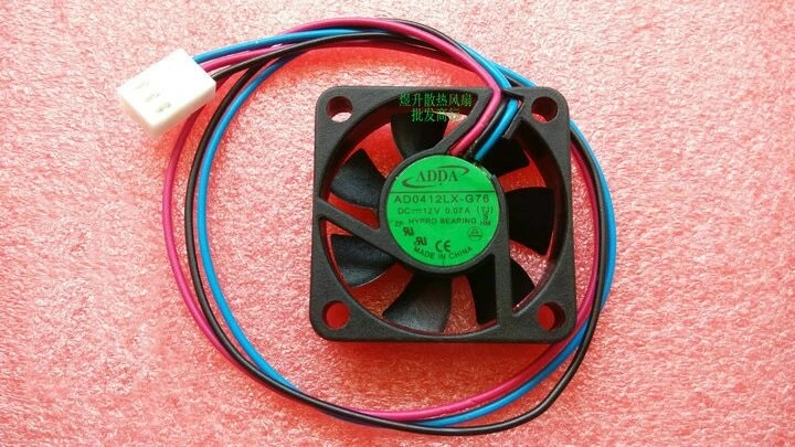ADDA AD0412LX-G76 40*40*10mm 4cm 4010 DC 12V 0.07 silent cooling fan - Image 1 of 2