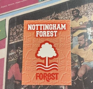 NOTTINGHAM FOREST 1996-97 MERLIN PREMIER GOLD BADGE EMBLEM EMBOSSED #E14 - MINT. - Picture 1 of 3