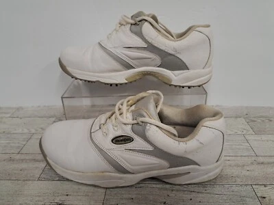 Zapatos de golf FootJoy eComfort para mujer talla 9,5 M blancos/plateados picos suaves FJ#98514 Foto 1 de 4