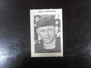 1969 Milton Bradley Jerry Zimmerman Card (B60)