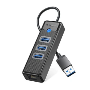 ORICO USB 3.0 Type C HUB RJ45 1000M Ethernet Lan Adapter 5Gbps OTG Splitter - Picture 1 of 31
