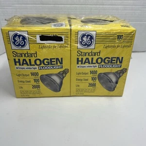 GE 100w PAR38 Light Bulb 25° Dimmable 100 Watt Hologen standard includes 2 - Picture 1 of 8