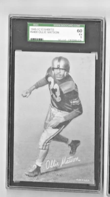 1948-52 Exhibits W468 OLLIE MATSON SGC Graded 5 - Image 1 of 2