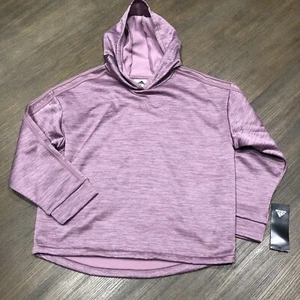 Adidas Hoodie Pullover Loose Fit Purple Girls Size 14 New With Tags Pullover - Picture 1 of 4