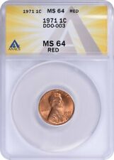 1971 Lincoln Cent MS64RD ANACS DDO 3