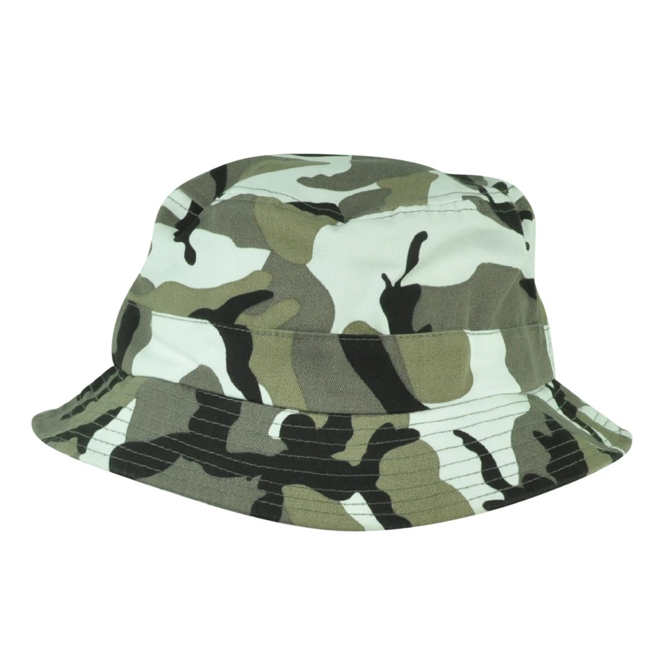 Sombrero triturador Sun Bucket blanco camuflaje camuflaje talla única camping al aire libre pesca  Foto 1 de 1