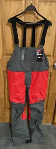 Rapala Rain Men's S BIBS Red/Black RR1B-S New w/Tags - Picture 1 of 3