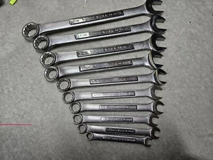 Craftsman 10-piece SAE Combination Wrench Set Used (Made In USA) - Picture 1 of 2