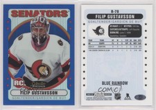 2021-22 O-Pee-Chee Platinum Retro Rainbow Blue /199 Filip Gustavsson Rookie RC