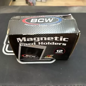 1 Box of 12 BCW Brand 180pt. Magnetic One Touch Thick Card Holders 180 pt. - Picture 1 of 2