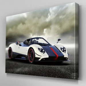 Cars264 Pagani Zonda Cinco Nubes Lona Arte Listo para Colgar Impresión de Imagen - Imagen 1 de 1