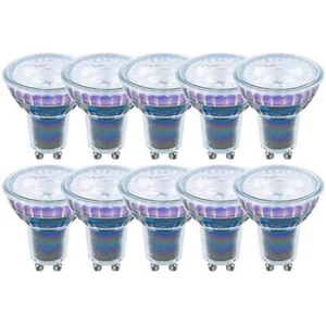 10 x LED Glas Reflektor 5,5W = 50Watt GU10 Strahler warmweiß 2700K Ra>90 DIMMBAR - Bild 1 von 2