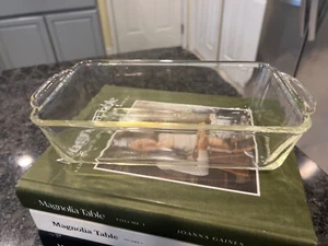 Vintage Fire-King Clear Glass 1 Quart Loaf Pan 409 - Picture 1 of 3