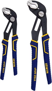 Tools VISE-GRIP Groovelock Pliers Set, V-Jaw, 2 Piece, 2078709 - Picture 1 of 12
