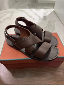 BRAND NEW Loro Piana Moorea Leather Sandals Size 44 - Picture 1 of 2
