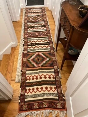 Alfombra corredor nueva hecha a mano de Marruecos: 2x10 Foto 1 de 4