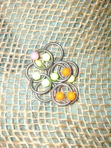 Neon! Body Piercing- 14 Gauge Rings- multi color- lots of 5 - Picture 1 of 2