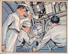 1941 R157 Gum Uncle Sam #56 Submarine Dive Drill, Sailor H37