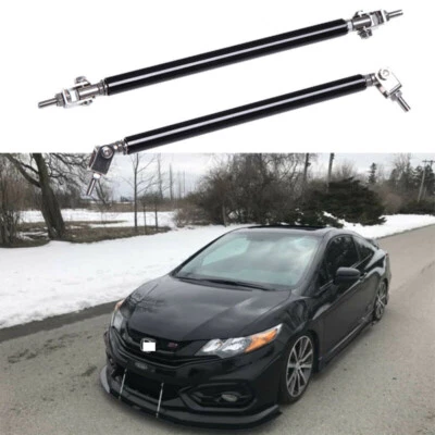 Ajustar parachoques delantero divisor de labios puntal varilla amarre barras de soporte para Honda 6"-11" Foto 1 de 4