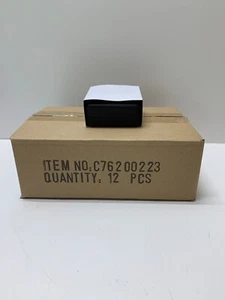 Schwarz Kunstleder Halskette Display Schmuck Geschenk Box aufklappbar 2,5" Etui mit 12 Faux - Bild 1 von 7