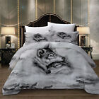 Grey Wolf Quilt/doona/duvet Cover Set Double/queen/king Size Bedding Pillowcases