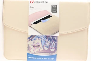 Cellularline Tablet Tasche Doppel Travel pink/gold >10.5" Schutz Portfolio 370 - Bild 1 von 2