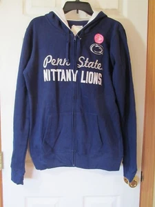NWT WOMAN'S PENN STATE NITTANY LIONS ZIP UP  MEDIUM WEIGHT HOODIE sz Medium - Picture 1 of 8
