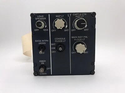 Panel de control de audio/luz de cabina Airbus Aircraft 419VU/AV474 A92529194000E00B Foto 1 de 4