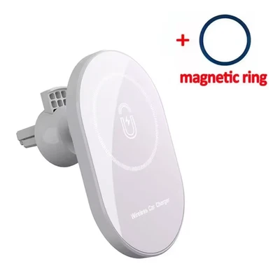 Caricabatterie Wireless per Auto Magnetici Supporto per Telefono Con Presa D'Ari - Immagine 1 di 4