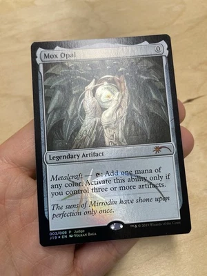 Magic The Gathering MTG Foil Judge Promo Mox Opal NM/MINT - Image 1 of 4