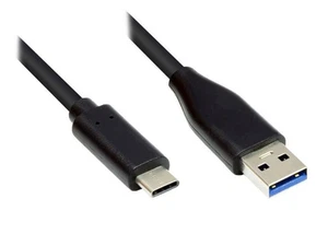 Good Connections Anschlusskabel 1m USB A zu USB C Ladekabel 3.0 A schwarz - Bild 1 von 1