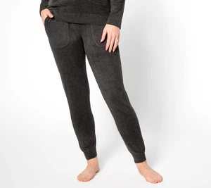 Barefoot Dreams Regular CozyChic Ultra Lite Curved Pocket Jogger Carbon 1X New - Picture 1 of 1
