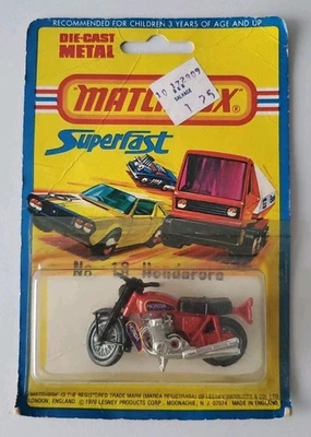 SUPERFAST HONDARORA DIECAST MODEL HONDA CB750 1976 MATCHBOX LESNEY MOTORCYCLE - Image 1 of 4