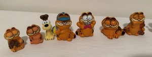 Garfield PVC Figure Odie Spazzola Unghie Vintage Lotto di 12 - Foto 1 di 5