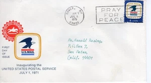 INAUGURATION OF THE U.S. POSTAL SERVICE - 1971 - DC2591 - Picture 1 of 1
