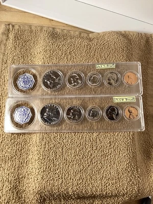 1957 1958 US Proof Sets. Free Shipping. - Image 1 of 4