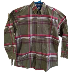 Twenty X The Wrangler Jean Co Camisa Grande Para Hombre Manga Larga Botones Arriba/Abajo Cuadros - Imagen 1 de 11