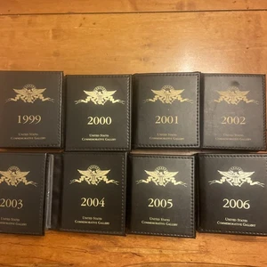 1999-2006 United States Commemorative Gallery 5 Coin Mini Album Book Set Of 8 - Picture 1 of 3