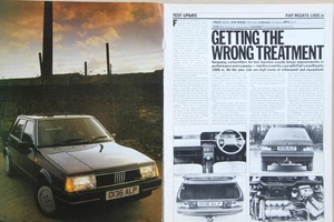 Original 1987 Autocar mag extracted road test: FIAT REGATA 100S ie - Bild 1 von 2