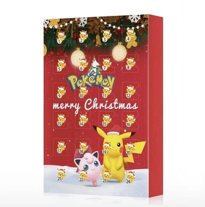 Pokémon Christmas Advent Calendar 24 Days Mystery Toy Behind Each Window New - Picture 1 of 3