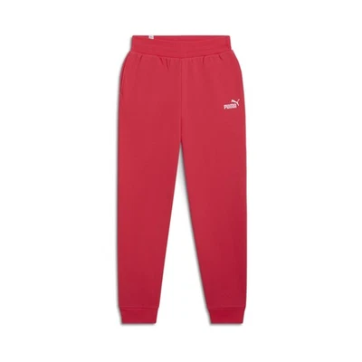 Pantalones deportivos PUMA Essentials bordados cintura alta para mujer rojos informales deportivos B Foto 1 de 2