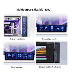 11.9in IPS Display 320x1480 HD Multimedia Interface Shell Side Monitor With S FY - Afbeelding 1 van 23