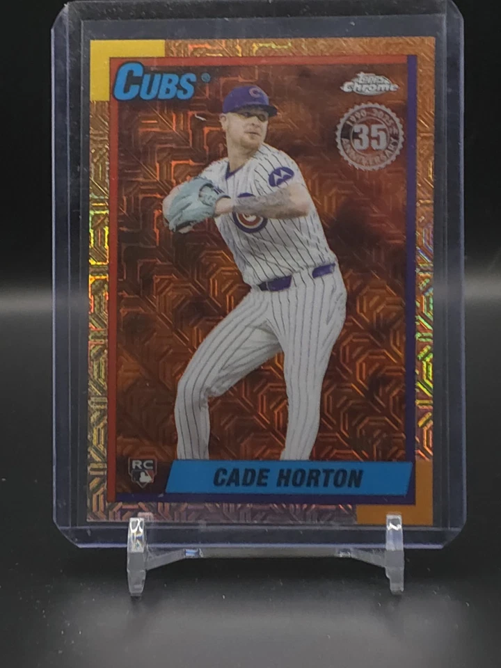 2025 Topps Update Silver Pack Cade Horton 1990 Topps Mojo Orange /25 Chicago Cub - Image 1 of 1