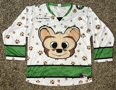 Camiseta de hóquei Texas Stars Ringo Paw Prints TX infantil juvenil XL 22” X 27” - Imagem 1 de 4