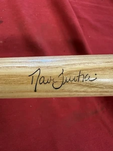VINTAGE LOUISVILLE SLUGGER 125 WOODEN MINI BASEBALL BAT DAVE JUSTICE SIGNATURE!! - Picture 1 of 5