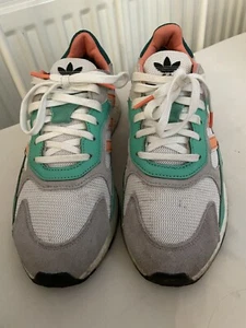 Adidas Tresc Run 'White Bliss Coral' Sneakers Men's Size 9 EF7644 - Picture 1 of 5