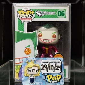 FUNKO POP! Vinyl Heroes RARE DC Universe #06 The Joker Metallic Chase [VAULTED] - Picture 1 of 7